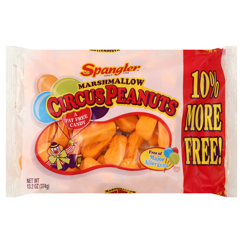 Spangler Candy, Marshmellow Circus Peanuts, 13.2 Oz (Case Of 12)