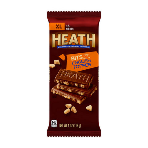 Heath, English Milk Chocolate Toffee Bar XL, 4 Oz (Case Of 12)
