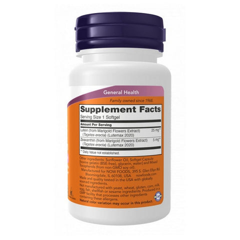 Now Foods, Lutein And Zeaxanthin, 120 Softgels