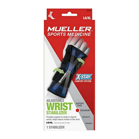 Mueller X-Stay Wrist Stabilizer Black Large Extra Large 1 Count by Mueller