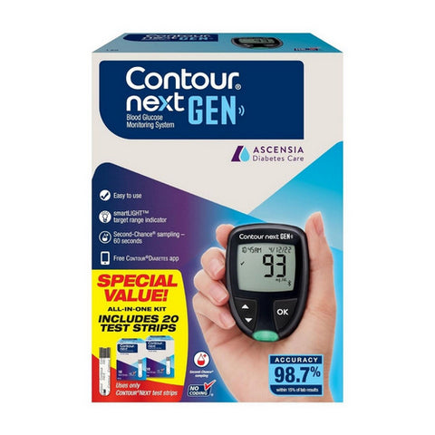 Contour Next Generation Blood Glucose Monitoring System 1 Count by Ascensia