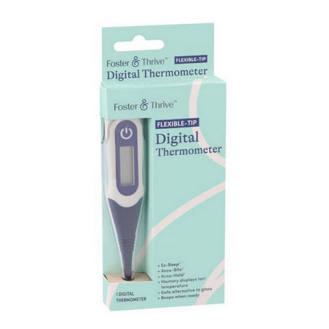Flexible Trip Digital Thermometer 1 Count by Foster And Thrive