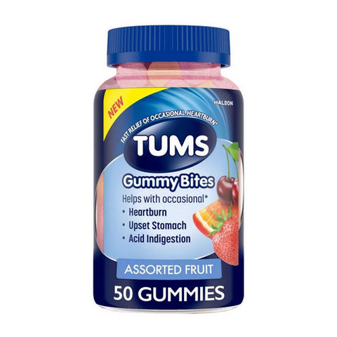 Assorted Fruit Gummy Bites 50 Count by Tums