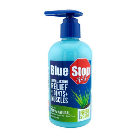 Triple Action Fresh Scent Relief For Joints + Muscles 8 Oz by Blue Stop Max