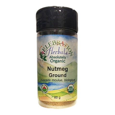 Organic Nutmeg Ground 60 Grams by Celebration Herbals