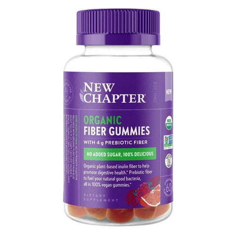 Organic Fiber Gummies 60 Count by New Chapter
