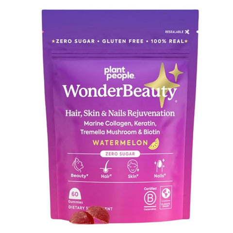WonderBeauty Hair Skin And Nails Gummies 60 Count by Plant People