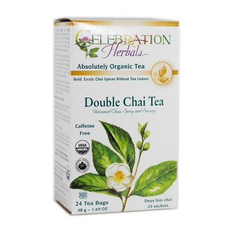 Organic Double Chai Tea 24 Bags by Celebration Herbals