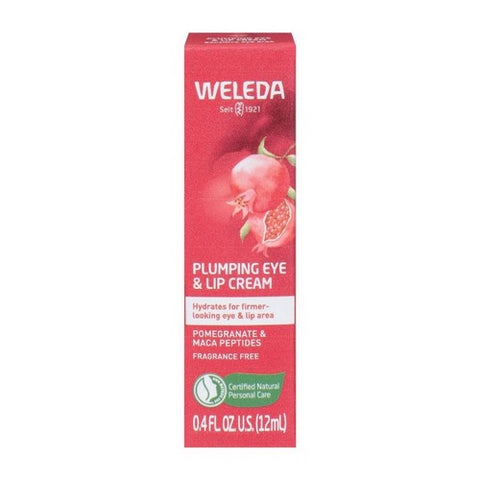 Plumping Eye And Lip Cream Pomegranate Maca Peptides 0.4 Oz by Weleda