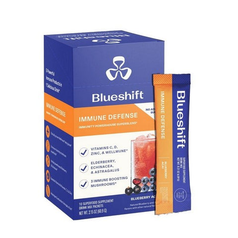 Immune Defense Blueberry Acai 10 Count by Blueshift Nutrition