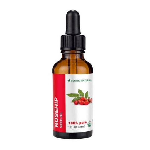 Organic Rosehip Seed Oil Virgin 1 Oz by Vando Naturals