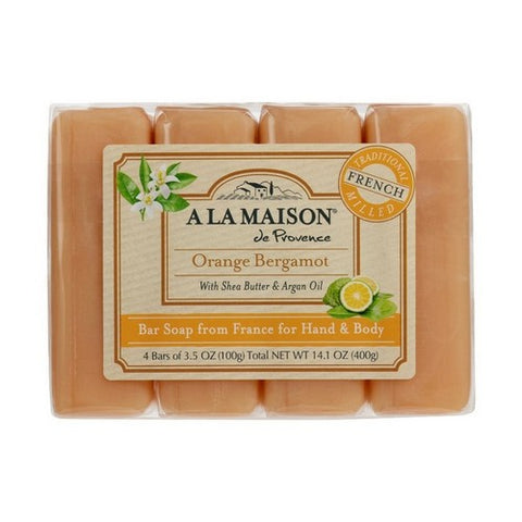 Bar Soap Orange Bergamot Multipack 4 Count by A La Maison