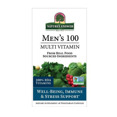 Men's 100 Real Food Multi-Vitamin 60 Veg Caps by Nature's Answer
