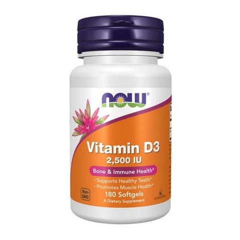 Vitamin D3 180 Softgels by Now Foods