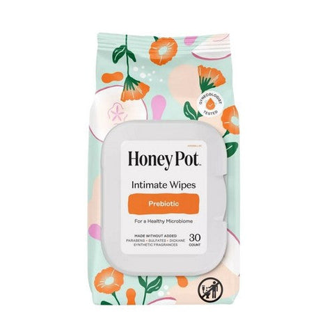 The Honey Pot, Feminine Wipes Prebiotic, 30 Count The Honey Pot