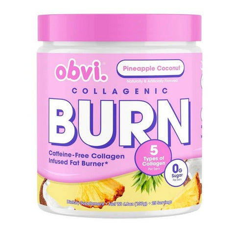 Collagenic Burn Powder Pineapple Coconut 4.8 Oz by Obvi