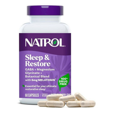 Sleep And Restore Capsule With Melatonin 60 Capsules by Natrol