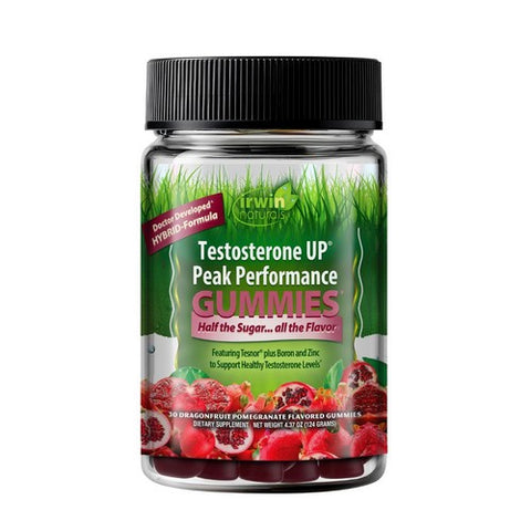 Testosterone Up Peak Performance 30 Gummies by Irwin Naturals