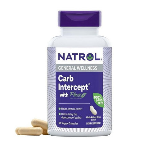 Natrol, Carb Intercept With Phase 2 Carb, 60 Veg Caps