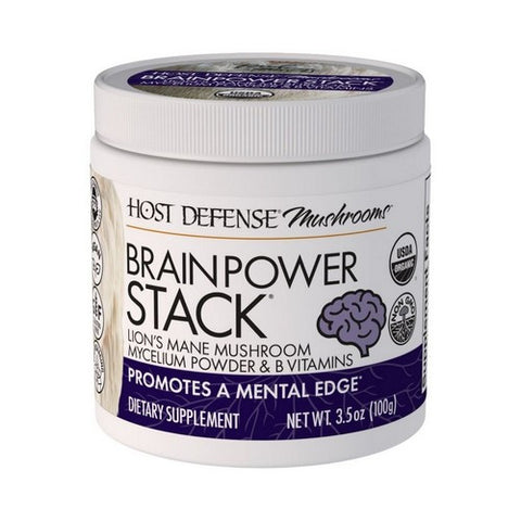 Mushrooms BrainPower Stack 3.5 Oz by Host Defense