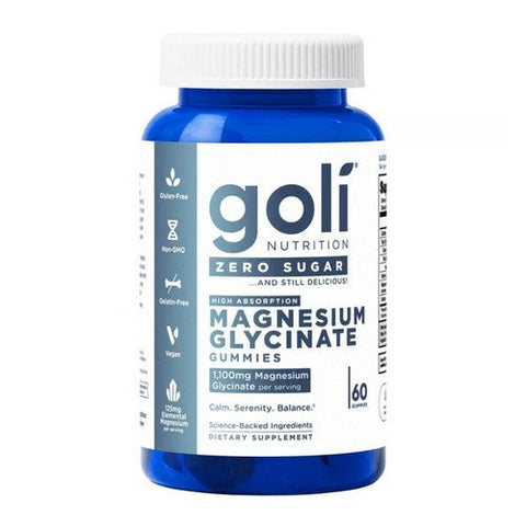 Goli Nutrition, Magnesium Gummies Zero Sugar, 60 Count Goli Nutrition