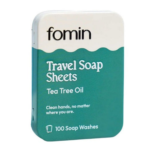 Travel Soap Sheets Tea Tree Oil 100 Count by Fomin