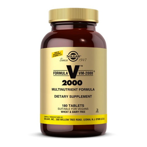 Formula VM-2000 Tablets (Multinutrient System) 180 Tabs by Solgar