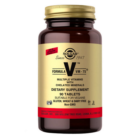 Solgar, V Formula Vm-75 Multiple Vitamins With Chelated Minerals, 90 Tabs