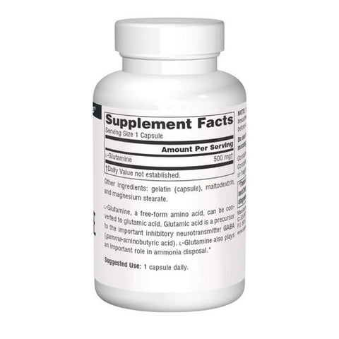 Source Naturals, L-Glutamine, 500 mg, 50 Caps