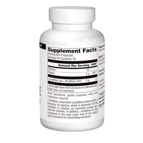 Source Naturals, L-Ornithine, 667 mg, 50 Caps