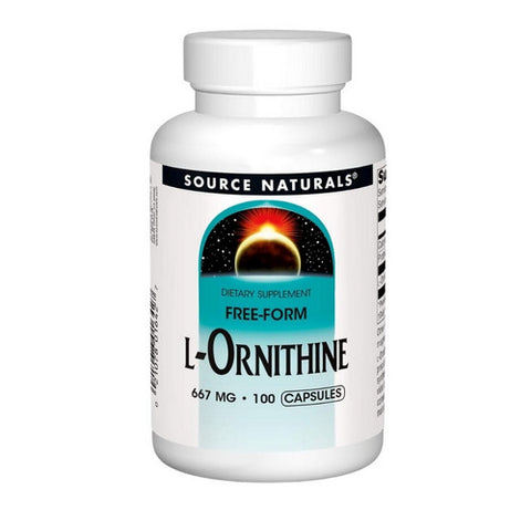 Source Naturals, L-Ornithine, 667 mg, 100 Caps