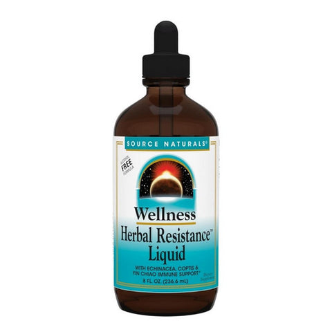 Source Naturals, Wellness Herbal Resistance Liquid Alcohol Free Formula, 8 fl oz