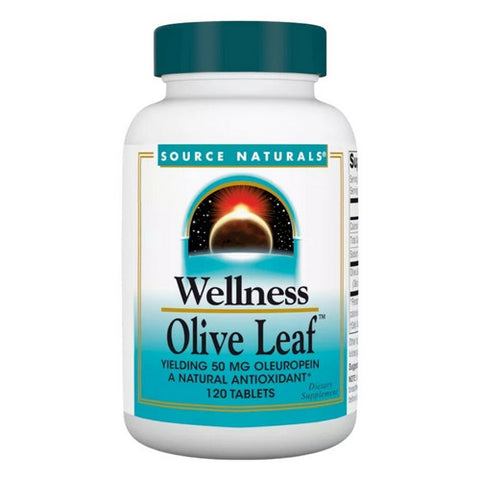Source Naturals, Wellness Olive Leaf, 120 Tabs
