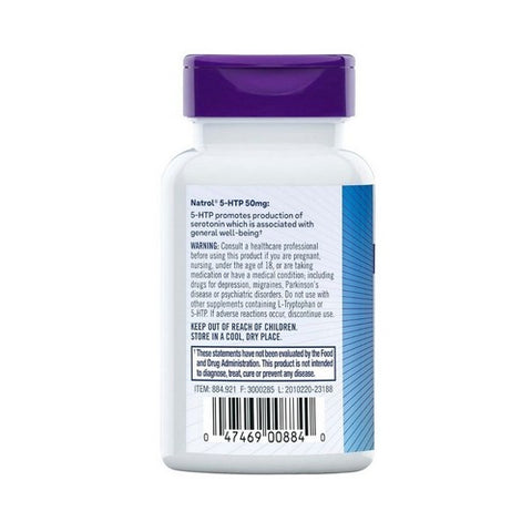 Natrol, Mood And Stress 5-HTP, 50 mg, 30 Caps