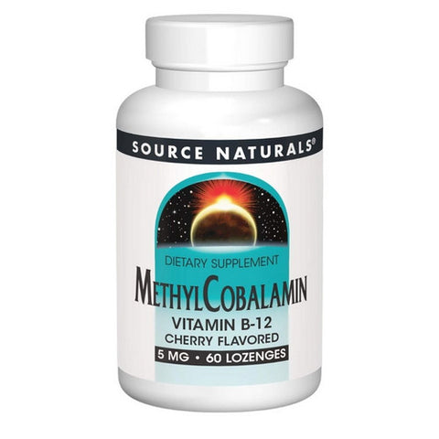 Source Naturals, MethylCobalamin Cherry, 5 mg, 60 Tabs