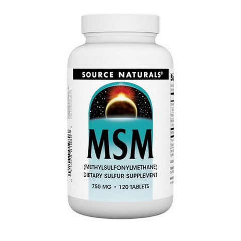 Source Naturals, MSM (Methylsulfonylmethane) with Vitamin C, 750 mg, 120 Tabs