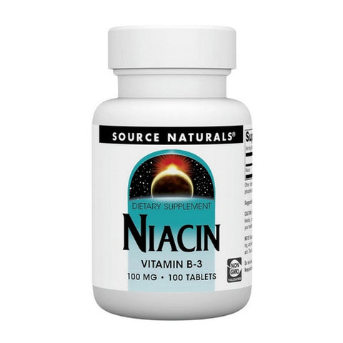 Source Naturals, Niacin, 100 mg, 100 Tabs