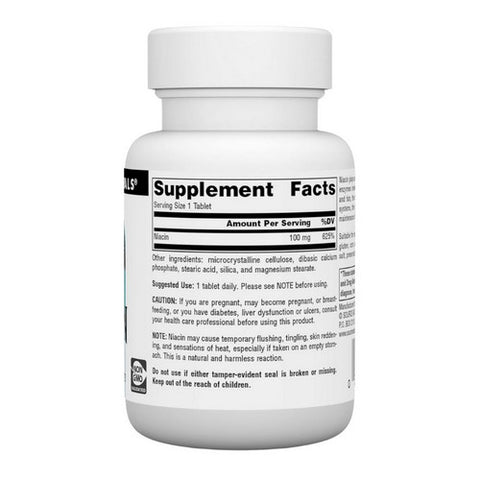 Source Naturals, Niacin, 100 mg, 100 Tabs