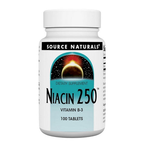 Source Naturals, Niacin, 250 mg, Timed Release, 100 Tabs