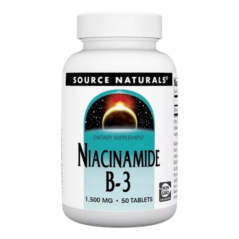 Source Naturals, Niacinamide B-3, 1500 mg, 50 Tabs