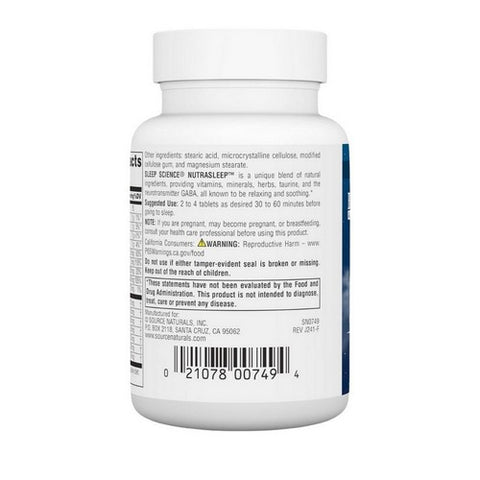Source Naturals, Sleep Science Nutrasleep, 40 Tabs