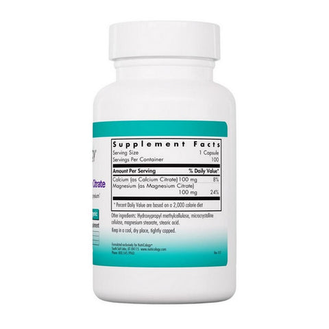 Nutricology/ Allergy Research Group, Calcium Magnesium Citrate, 100 Caps