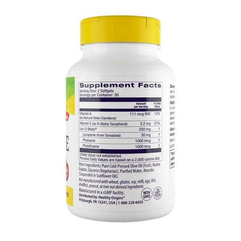 Healthy Origins, Lyc-O-Mato, 60 Softgels