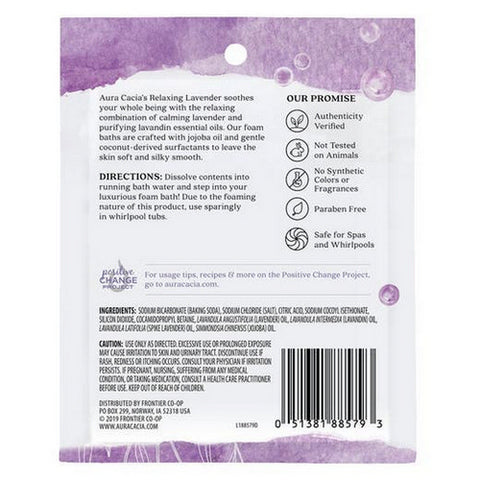 Aura Cacia, Foam Bath Relaxing Lavender, Lavender 2.5 oz