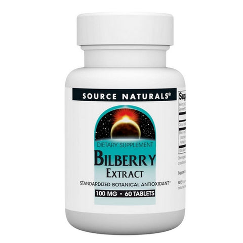 Source Naturals, Bilberry Extract, 100 MG, 60 Tabs
