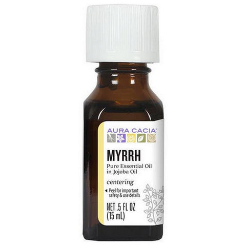 Aura Cacia, Precious Essentials Oil, Myrrh Jojoba, 0.5 Oz