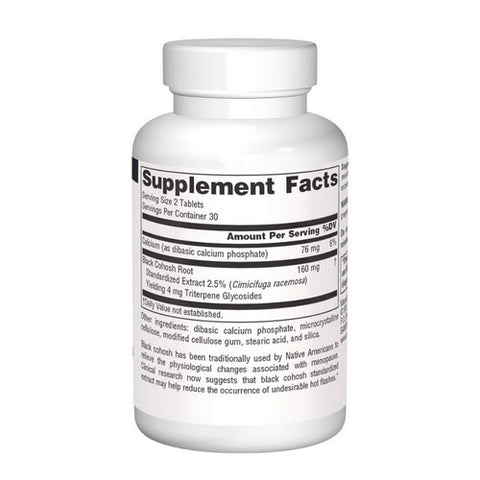 Source Naturals, Black Cohosh, Extract 60 Tabs