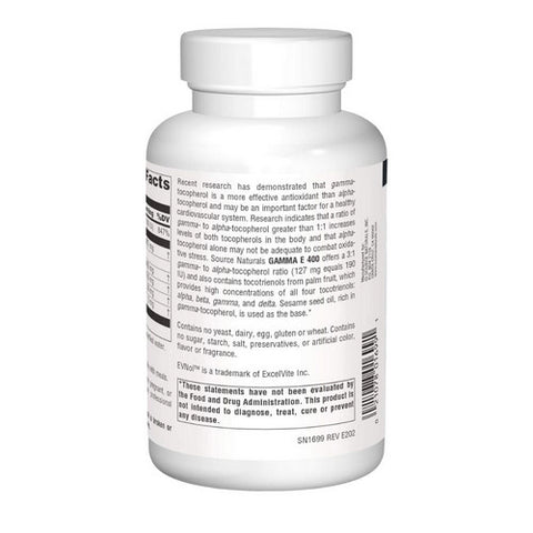 Source Naturals, Gamma E 400 Complex, 120 Softgels