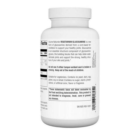 Source Naturals, Vegetarian Glucosamine, 750 mg, 120 Tabs
