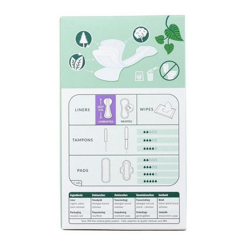 Natracare, Panty Liners Organic Cotton Cover Tanga, Tanga, 30 Count